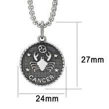 Load image into Gallery viewer, TK3923 - High polished (no plating) Stainless Steel Chain Pendant with NoStone in No Stone