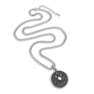 TK3923 - High polished (no plating) Stainless Steel Chain Pendant with NoStone in No Stone