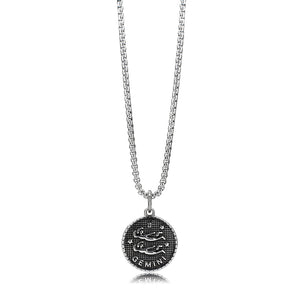 TK3924 - High polished (no plating) Stainless Steel Chain Pendant with NoStone in No Stone