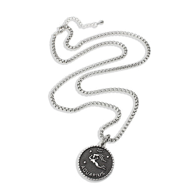 TK3925 - High polished (no plating) Stainless Steel Chain Pendant with NoStone in No Stone