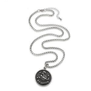 TK3926 - High polished (no plating) Stainless Steel Chain Pendant with NoStone in No Stone