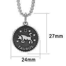 Load image into Gallery viewer, TK3928 - High polished (no plating) Stainless Steel Chain Pendant with NoStone in No Stone