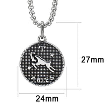 Load image into Gallery viewer, TK3931 - High polished (no plating) Stainless Steel Chain Pendant with NoStone in No Stone