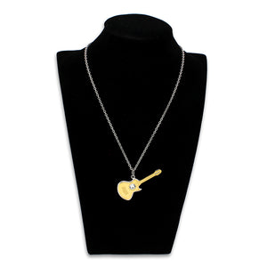 TK3934 - Two Tone IP Gold (Ion Plating) Stainless Steel Chain Pendant with Top Grade Crystal in Clear
