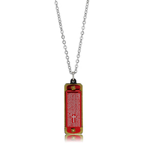 TK3935 - Two Tone IP Gold (Ion Plating) Stainless Steel Chain Pendant with NoStone in No Stone