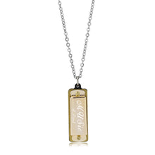 Load image into Gallery viewer, TK3937 - Two Tone IP Gold (Ion Plating) Stainless Steel Chain Pendant with NoStone in No Stone