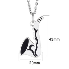 Load image into Gallery viewer, TK3938 - High polished (no plating) Stainless Steel Chain Pendant with NoStone in No Stone