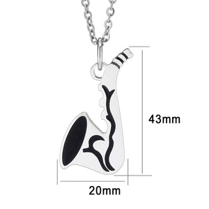 TK3938 - High polished (no plating) Stainless Steel Chain Pendant with NoStone in No Stone