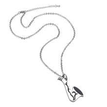 Load image into Gallery viewer, TK3938 - High polished (no plating) Stainless Steel Chain Pendant with NoStone in No Stone