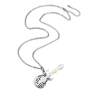 TK3939 - Two Tone IP Gold (Ion Plating) Stainless Steel Chain Pendant with NoStone in No Stone