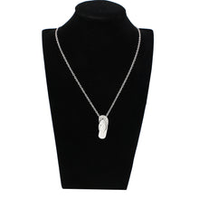 Load image into Gallery viewer, TK3943 - High polished (no plating) Stainless Steel Chain Pendant with Top Grade Crystal in Clear