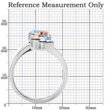 Load image into Gallery viewer, TK163  - Rhodium Brass, AAA CZ , Multi Color - TK163
