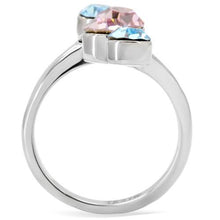 Load image into Gallery viewer, TK163  - Rhodium Brass, AAA CZ , Multi Color - TK163