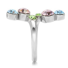 Load image into Gallery viewer, TK163  - Rhodium Brass, AAA CZ , Multi Color - TK163
