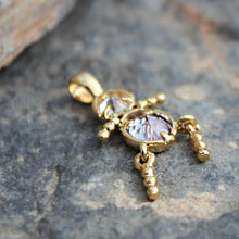 Load image into Gallery viewer, LOA1381 - Gold Plating Brass Pendant with AAA CZ in Light Amethyst