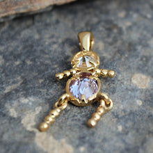 Load image into Gallery viewer, LOA1381 - Gold Plating Brass Pendant with AAA CZ in Light Amethyst