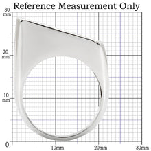 Load image into Gallery viewer, 1W035 - Rhodium Brass Ring with Top Grade Crystal  in Clear