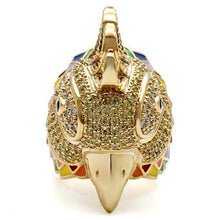 Load image into Gallery viewer, 1W087 - Gold Brass Ring with AAA Grade CZ  in Multi Color