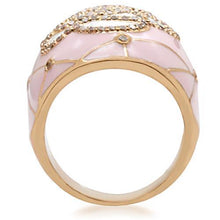 Load image into Gallery viewer, 1W098 - Gold Brass Ring with AAA Grade CZ  in Clear