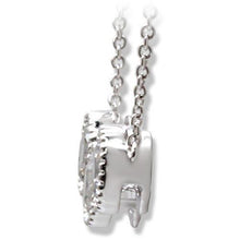 Load image into Gallery viewer, 1W111 - Rhodium Brass Chain Pendant with AAA Grade CZ  in Clear