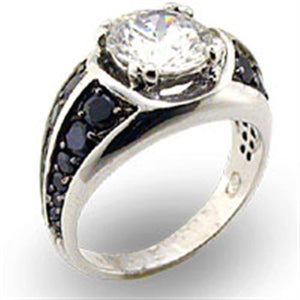 22208 - Special Color 925 Sterling Silver Ring with AAA Grade CZ  in Clear