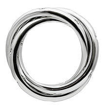 Load image into Gallery viewer, 3W101 Rhodium Brass Ring with AAA Grade CZ in Clear
