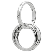 Load image into Gallery viewer, 3W101 Rhodium Brass Ring with AAA Grade CZ in Clear