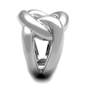3W1074 - Rhodium Brass Ring with No Stone