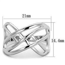 Load image into Gallery viewer, 3W1075 - Rhodium Brass Ring with No Stone