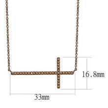 Load image into Gallery viewer, 3W1131 - IP Coffee light Brass Chain Pendant with AAA Grade CZ  in Light Coffee