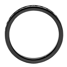 Load image into Gallery viewer, 3W1138 - IP Light Black  (IP Gun) Brass Ring with AAA Grade CZ  in Light Gray