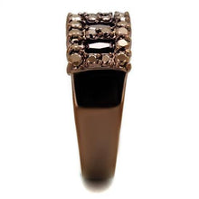 Load image into Gallery viewer, 3W1163 - IP Coffee light Brass Ring with AAA Grade CZ  in Light Coffee