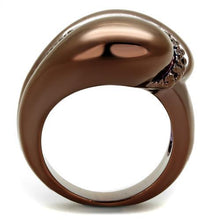 Load image into Gallery viewer, 3W1170 - IP Coffee light Brass Ring with AAA Grade CZ  in Light Coffee