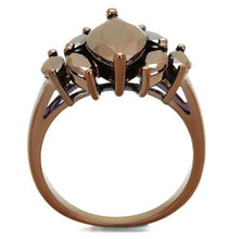 Load image into Gallery viewer, 3W1173 - IP Coffee light Brass Ring with AAA Grade CZ  in Light Coffee