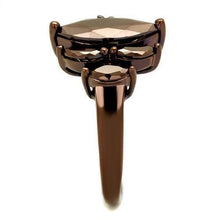 Load image into Gallery viewer, 3W1173 - IP Coffee light Brass Ring with AAA Grade CZ  in Light Coffee