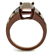 Load image into Gallery viewer, 3W1184 - IP Coffee light Brass Ring with AAA Grade CZ  in Light Coffee