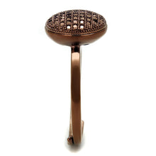 Load image into Gallery viewer, 3W1187 - IP Coffee light Brass Ring with AAA Grade CZ  in Light Coffee