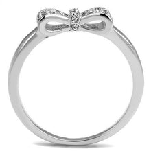 Load image into Gallery viewer, 3W1235 - Rhodium Brass Ring with AAA Grade CZ  in Clear