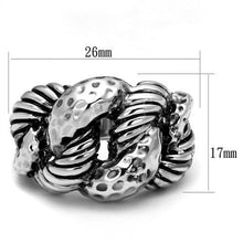 Load image into Gallery viewer, 3W1310 - Rhodium Brass Ring with Epoxy  in Jet