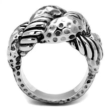 Load image into Gallery viewer, 3W1310 - Rhodium Brass Ring with Epoxy  in Jet