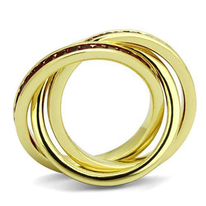 3W1328 - Gold Brass Ring with Synthetic Synthetic Glass in Siam