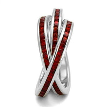 Load image into Gallery viewer, 3W1333 - Rhodium Brass Ring with Synthetic Synthetic Glass in Siam