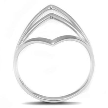 Load image into Gallery viewer, 3W1382 - Rhodium 925 Sterling Silver Ring with No Stone