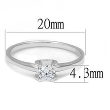 Load image into Gallery viewer, 3W1385 - Rhodium 925 Sterling Silver Ring with AAA Grade CZ  in Clear