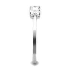 Load image into Gallery viewer, 3W1385 - Rhodium 925 Sterling Silver Ring with AAA Grade CZ  in Clear