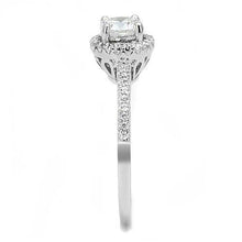 Load image into Gallery viewer, 3W1386 - Rhodium 925 Sterling Silver Ring with AAA Grade CZ  in Clear