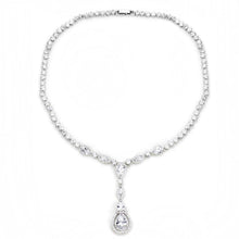 Load image into Gallery viewer, 3W1422 - Rhodium Brass Jewelry Sets with AAA Grade CZ  in Clear