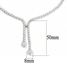 Load image into Gallery viewer, 3W1428 - Rhodium Brass Jewelry Sets with AAA Grade CZ  in Clear