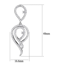 Load image into Gallery viewer, 3W1431 - Rhodium Brass Jewelry Sets with AAA Grade CZ  in Clear