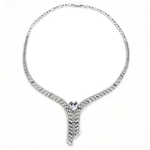 Load image into Gallery viewer, 3W1434 - Rhodium Brass Jewelry Sets with AAA Grade CZ  in Clear
